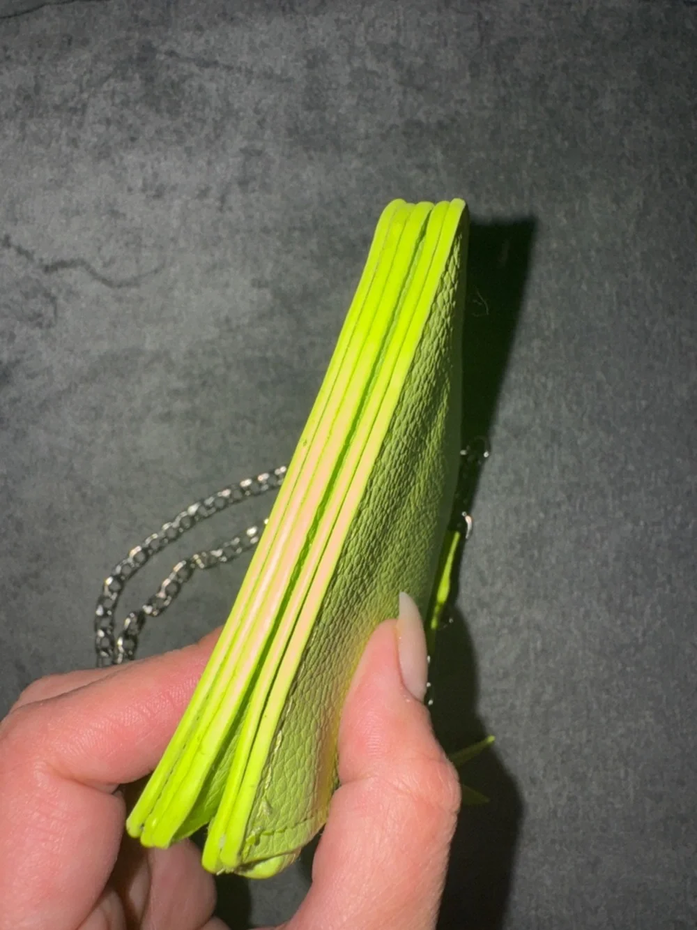 Crossbody Phone Bag - Neon Green - Picture 7 of 17